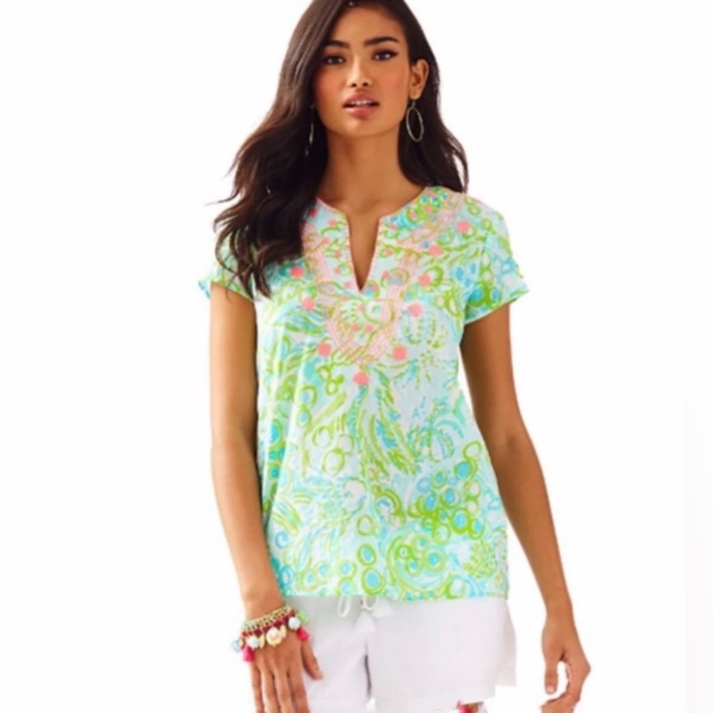 NWOT Lilly Pulitzer Sea Breeze Tunic